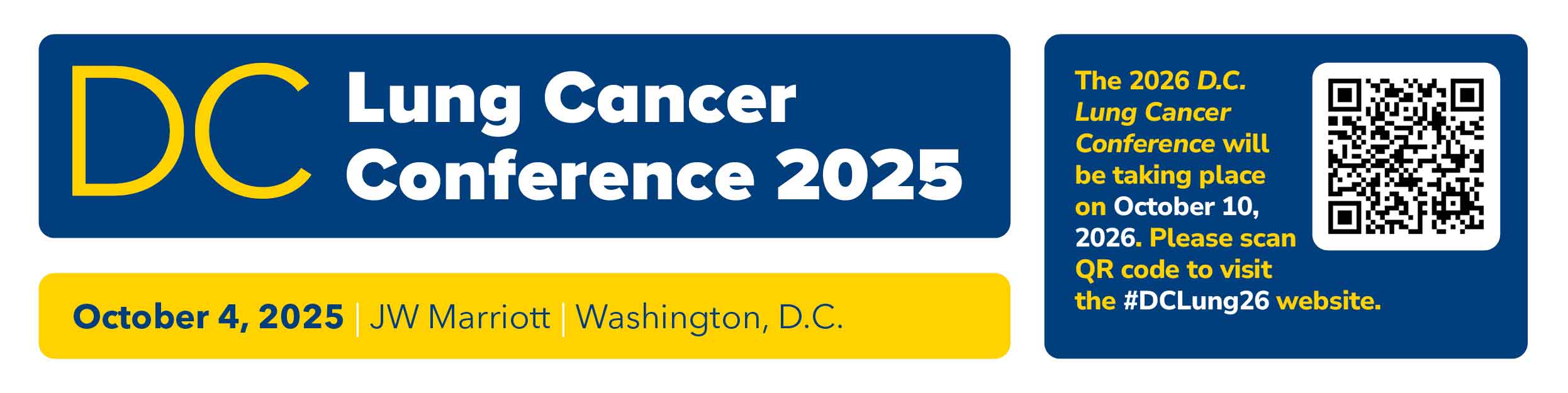 D.C. Lung Cancer Conference 2025 Banner