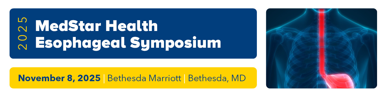 2025 MedStar Health Esophageal Symposium Banner