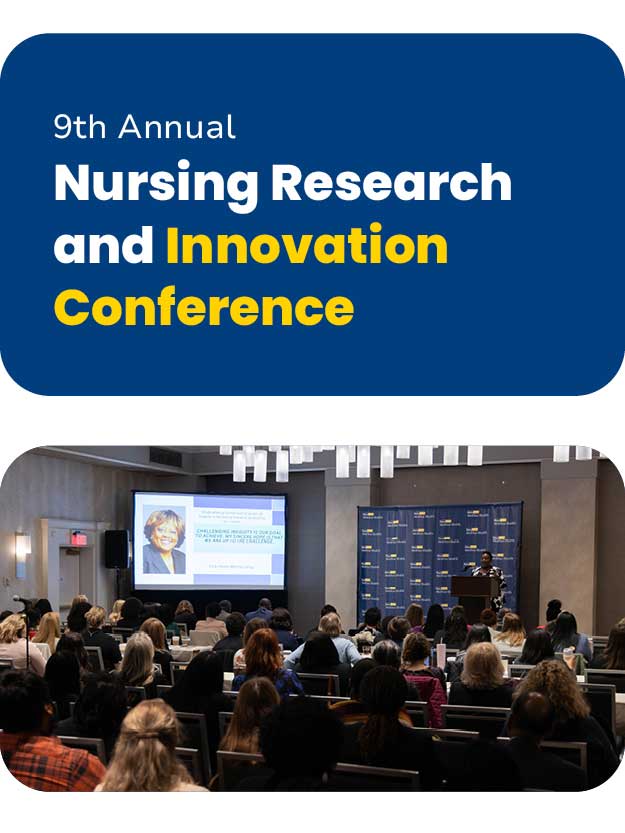 9th Annual Nursing Research and Innovation Conference Banner