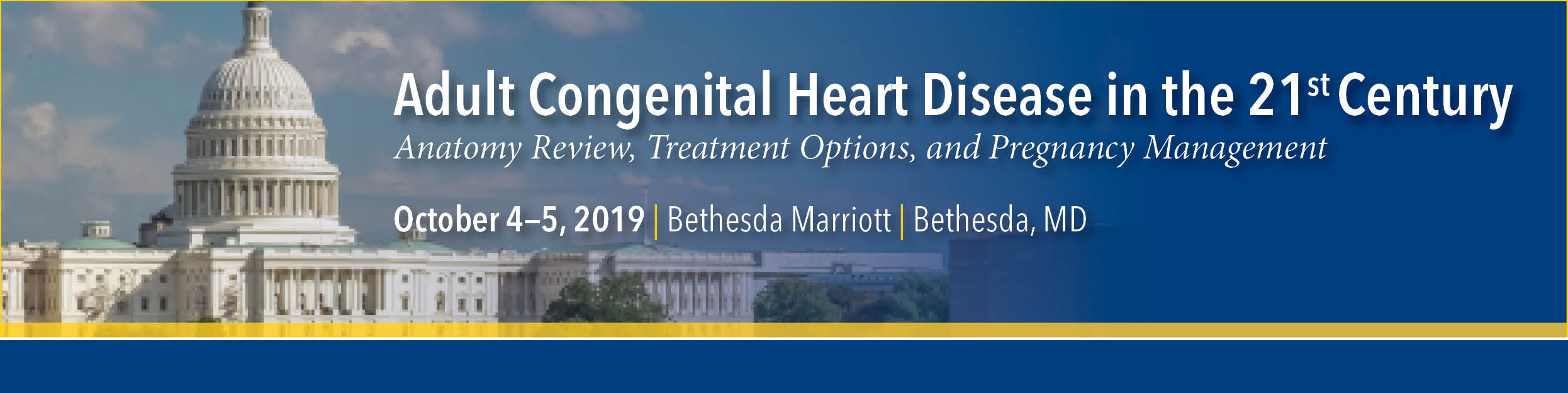 Adult Congenital Heart Disease 2019 (ACHD) Banner