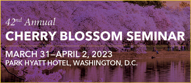 42nd Annual Cherry Blossom Seminar 2023 Banner