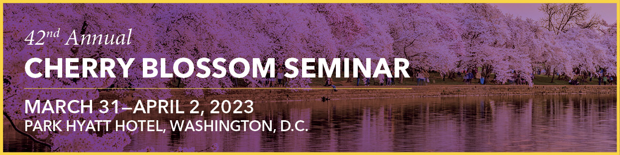 42nd Annual Cherry Blossom Seminar 2023 Banner