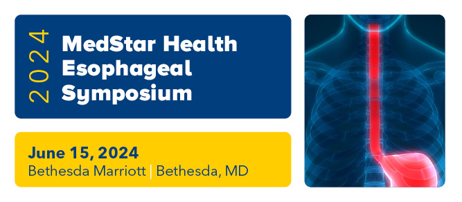 2024 MedStar Health Esophageal Symposium Banner