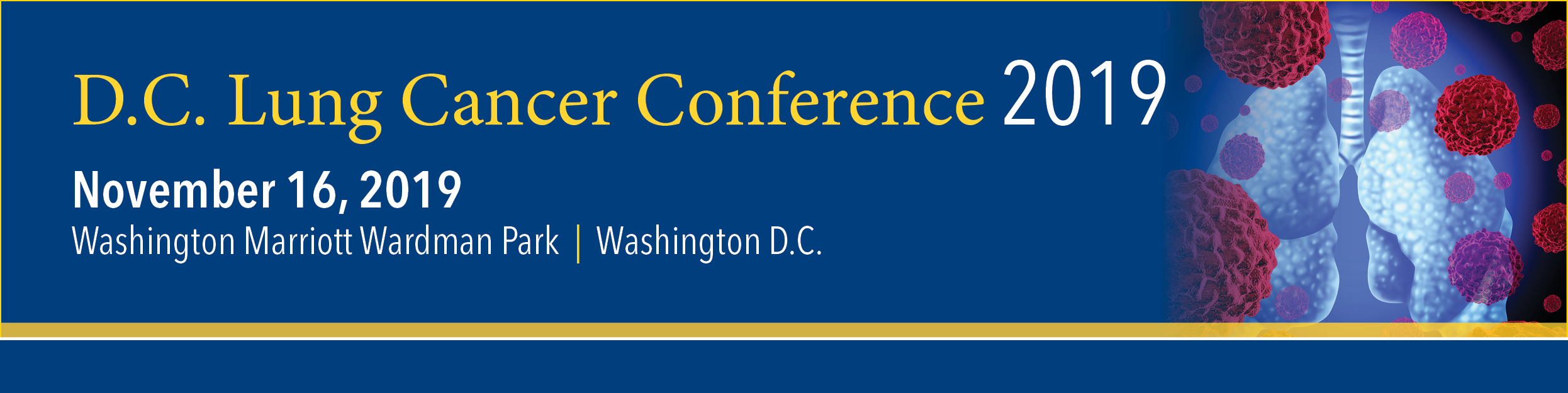 DC Lung Cancer Conference 2019 Banner