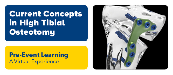 Pre-Event Learning: International Osteotomy Conference: Current Concepts in High Tibial Osteotomy Banner