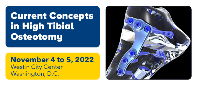 International Osteotomy Conference (IOC) 2022: Current Concepts in High Tibial Osteotomy Banner